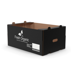 Fruit Packaging Corrugated Cardboard Tray Box Black.H03.2k